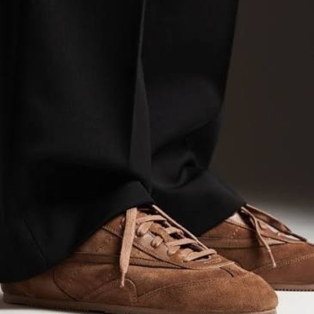 COS Women's Brown Suede Sneakers